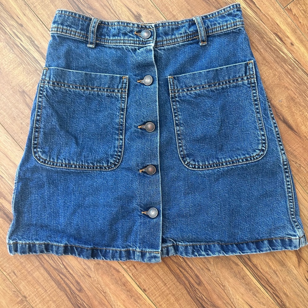 ZARA button front mini denim skirt - Size XS